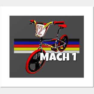 Bmx Bike Bicycle Old School Retro Posters and Art Prints for Sale